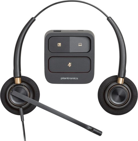 Słuchawki Poly EncorePro HW520 Binaural Wired Headset, USB-A, Black Słuchawki Poly EncorePro HW520 Binaural Wired Headset, USB-A, Black