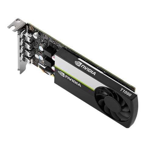 Karta graficzna PNY NVIDIA T1000 8GB, GDDR6, 4x mini DisplayPort, PCI Express 3.0, LP - ATX bracket, Small Box Karta graficzna PNY NVIDIA T1000 8GB, GDDR6, 4x mini DisplayPort, PCI Express 3.0, LP - ATX bracket, Small Box