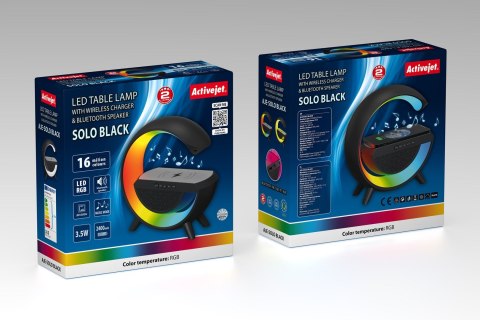 Lampka muzyczna LED Activejet AJE-SOLO RGB Black Lampka muzyczna LED Activejet AJE-SOLO RGB Black