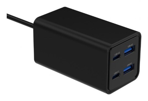GEMBIRD 4-PORTOWA SZYBKA ŁADOWARKA SIECIOWA GAN (PD) USB (2X USB-A + 2X USB-C), 65W, CZARNA GEMBIRD 4-PORTOWA SZYBKA ŁADOWARKA SIECIOWA GAN (PD) USB (2X USB-A + 2X USB-C), 65W, CZARNA