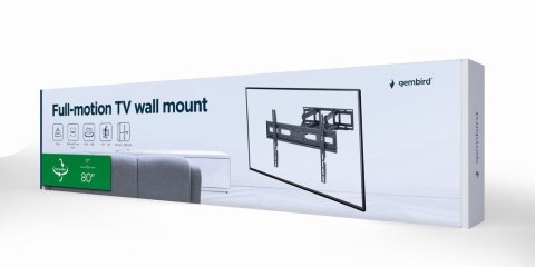 GEMBIRD UCHWYT ŚCIENNY LCD 37"-80" VESA MAX 600 X 400MM, DO 40KG GEMBIRD UCHWYT ŚCIENNY LCD 37"-80" VESA MAX 600 X 400MM, DO 40KG