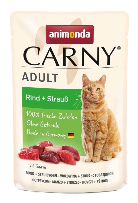 Animonda Carny Adult Pouch Beef,Ostrich 85g Animonda Carny Adult Pouch Beef,Ostrich 85g