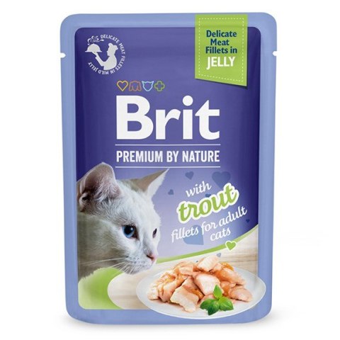BRIT Premium Trout Fillets in Jelly - mokra karma dla kota - 85 g BRIT Premium Trout Fillets in Jelly - mokra karma dla kota - 85 g