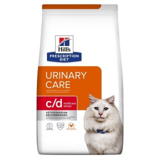 HILL'S Prescription Diet Urinary Care Feline c/d Multicare Stress Chicken - sucha karma dla kota - 8 kg