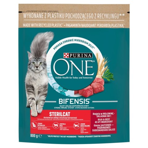 PURINA One Bifensis Sterilcat Wołowina - sucha karma dla kota - 800 g PURINA One Bifensis Sterilcat Wołowina - sucha karma dla kota - 800 g