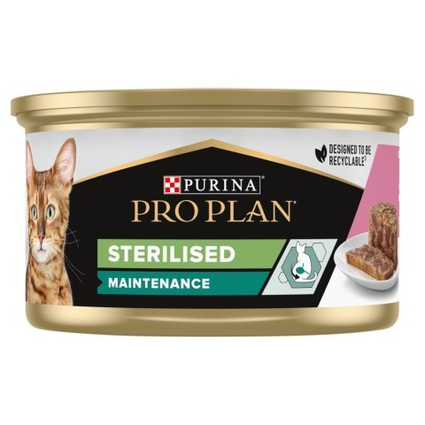PURINA Pro Plan Sterilised paszt. łosoś/tuńczyk 85g PURINA Pro Plan Sterilised paszt. łosoś/tuńczyk 85g