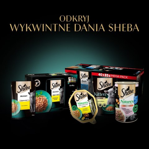 SHEBA Delicacy Drobiowe Smaki w galaretce - mokra karma dla kotów - 80x 85 g