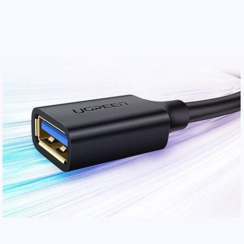 Ugreen kabel przedłużacz przejściówka USB 3.0 (żeński)-USB 3.0 (męski) 1m (czarny) Ugreen kabel przedłużacz przejściówka USB 3.0 (żeński)-USB 3.0 (męski) 1m (czarny)