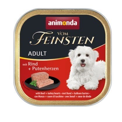 ANIMONDA Vom Feinsten Classic wołowina i serca indyka - mokra karma dla psa - 150g ANIMONDA Vom Feinsten Classic wołowina i serca indyka - mokra karma dla psa - 150g