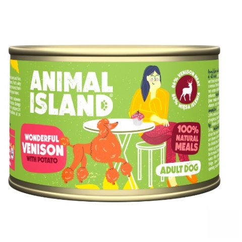 Animal Island Jeleń z Ziemniakami karma pies 410g Animal Island Jeleń z Ziemniakami karma pies 410g