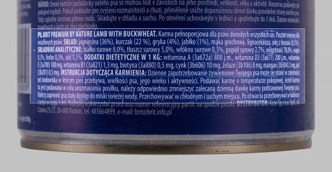 Brit Premium By Nature Lamb&BUCKWHEAT 800g Brit Premium By Nature Lamb&BUCKWHEAT 800g