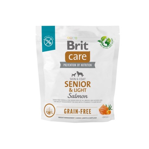 BRIT Care Grain-Free Senior & Light Salmon - sucha karma dla psa - 1 kg BRIT Care Grain-Free Senior & Light Salmon - sucha karma dla psa - 1 kg