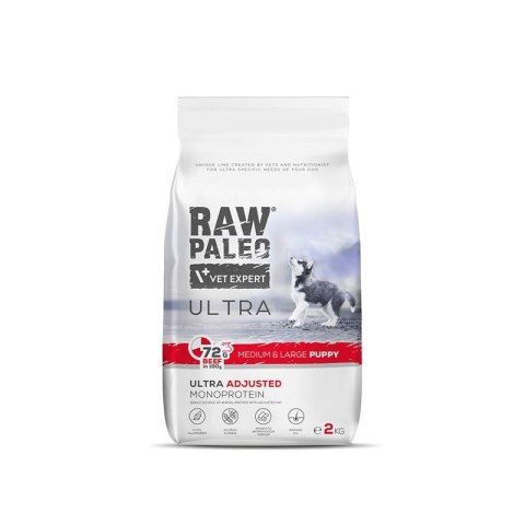 VetExpert Raw Paleo Ultra Wołowina Medium&Large Puppy 2kg VetExpert Raw Paleo Ultra Wołowina Medium&Large Puppy 2kg