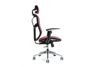 Ergonomiczny fotel biurowy ERGO 500 czerwony (WYPRZEDAŻ)