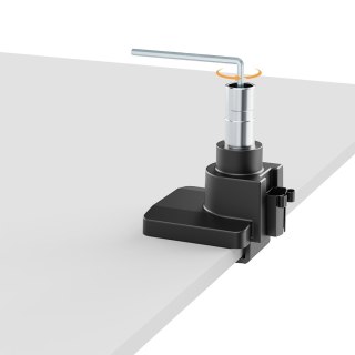 MACLEAN UCHWYT BIURKOWY DO MONITORA LCD 17-57", 27KG, VESA MAX 200X200 PODWÓJNE RAMIĘ MC-968