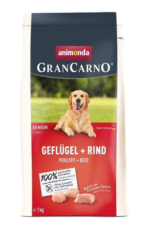 ANIMONDA Gran Carno Senior Poultry + beef 1kg