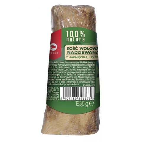MACED Kość Nadziewana zeJagnięciną i Ryżem 193,5 g dla psa MACED Kość Nadziewana zeJagnięciną i Ryżem 193,5 g dla psa