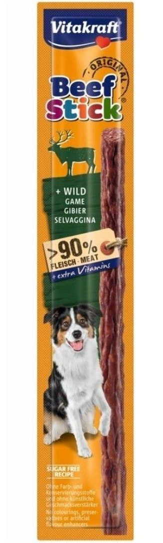 VITAKRAFT Beef Sticks - kabanos z dziczyzny dla psa 12g