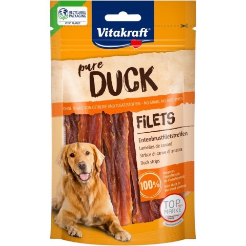 VITAKRAFT DUCK paski z mięsa kaczki przysmak dla psa 80g VITAKRAFT DUCK paski z mięsa kaczki przysmak dla psa 80g