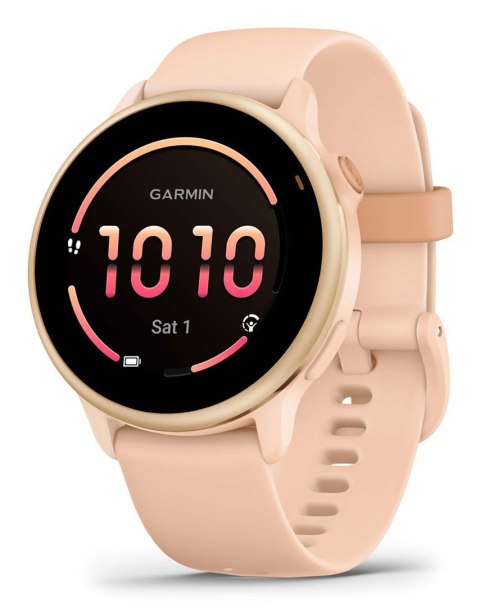 Zegarek sportowy Garmin Vivoactive 6 AMOLED 42mm Metallic Pink Dawn/Różowy
