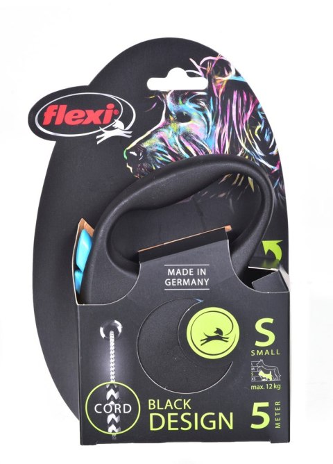 Smycz flexi automatyczna Black Design S taśma 5 m - dla psa do 15 kg, kolor srebrny Smycz flexi automatyczna Black Design S taśma 5 m - dla psa do 15 kg, kolor srebrny