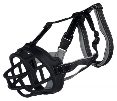 TRIXIE Muzzle Flex - kaganiec dla psa - rozmiar L - czarny TRIXIE Muzzle Flex - kaganiec dla psa - rozmiar L - czarny