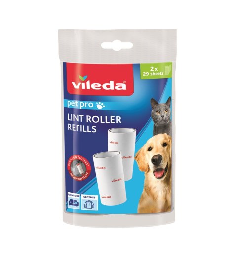 Wkłady do usuwania sierści, włosów i drobinek brudu Vileda PET PRO Wkłady do usuwania sierści, włosów i drobinek brudu Vileda PET PRO