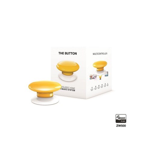 FIBARO Przycisk The Button FGPB-101-4 ZW5 (Bluetooth, Z-Wave; kolor żółty) FIBARO Przycisk The Button FGPB-101-4 ZW5 (Bluetooth, Z-Wave; kolor żółty)