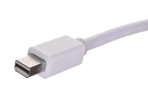 Adapter SAVIO cl-57 (Mini DisplayPort M - HDMI F; 0,10m; kolor biały) Adapter SAVIO cl-57 (Mini DisplayPort M - HDMI F; 0,10m; kolor biały)