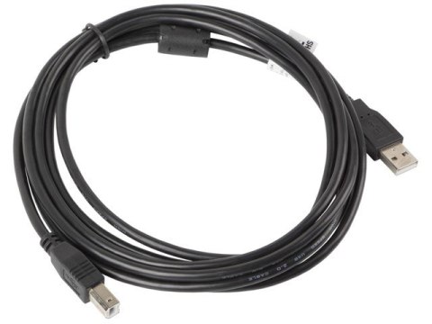 Kabel Lanberg CA-USBA-11CC-0030-BK (USB 2.0 typu A M - USB 2.0 typu B M; 3m; kolor czarny) Kabel Lanberg CA-USBA-11CC-0030-BK (USB 2.0 typu A M - USB 2.0 typu B M; 3m; kolor czarny)