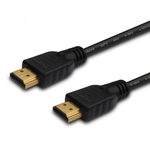 Kabel SAVIO cl-01 (HDMI - HDMI ; 1,5m; kolor czarny)