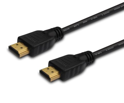 Kabel SAVIO cl-05 (HDMI M - HDMI M; 2m; kolor czarny) Kabel SAVIO cl-05 (HDMI M - HDMI M; 2m; kolor czarny)