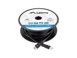 LANBERG KABEL HDMI M/M V2.1 50M 8K OPTYCZNY AOC CA-HDMI-30FB-0500-BK