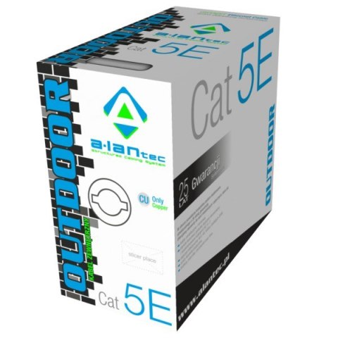 ALANTEC Kabel sieciowy U/UTP kat.5e PE ZEWNĘTRZNY ŻELOWANY 305m ALANTEC Kabel sieciowy U/UTP kat.5e PE ZEWNĘTRZNY ŻELOWANY 305m