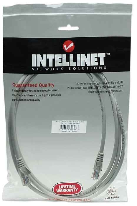 INTELLINET PATCHCORD CAT5E UTP 2M SZARY 100% MIEDŹ 318976 INTELLINET PATCHCORD CAT5E UTP 2M SZARY 100% MIEDŹ 318976