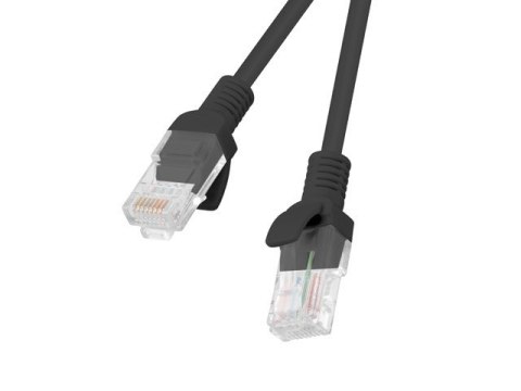 Patchcord UTP Lanberg PCU6-10CC-0100-BK (RJ45 - RJ45 ; 1m; UTP; kat. 6; kolor czarny)