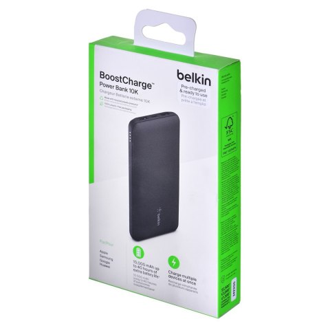 Powerbank Belkin BoostCharge Power Bank 10K 2xUSB-A + 1xUSB-C 10000mAh 15W Black Powerbank Belkin BoostCharge Power Bank 10K 2xUSB-A + 1xUSB-C 10000mAh 15W Black
