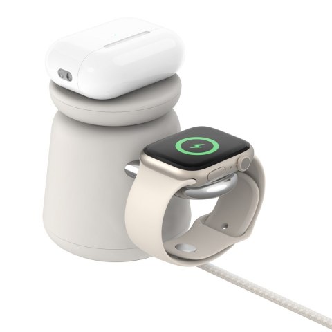 Ładowarka bezprzewodowa Belkin BoostCharge Pro 2-in-1 Wireless Charging Dock with MagSafe iPhone/Apple Watch 15W Sand Ładowarka bezprzewodowa Belkin BoostCharge Pro 2-in-1 Wireless Charging Dock with MagSafe iPhone/Apple Watch 15W Sand