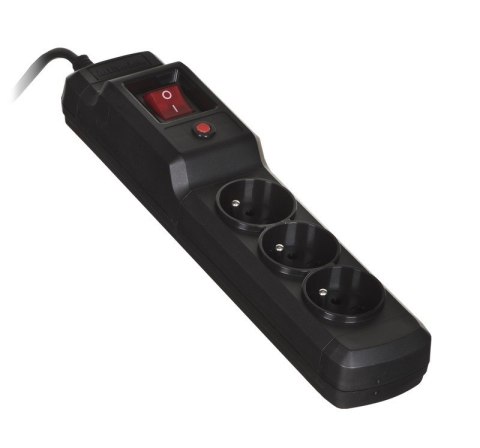Listwa przeciwprzepięciowa Activejet COMBO 3gn/1,5m/cz (10A; 2300W) 1,5m; kolor czarny Listwa przeciwprzepięciowa Activejet COMBO 3gn/1,5m/cz (10A; 2300W) 1,5m; kolor czarny