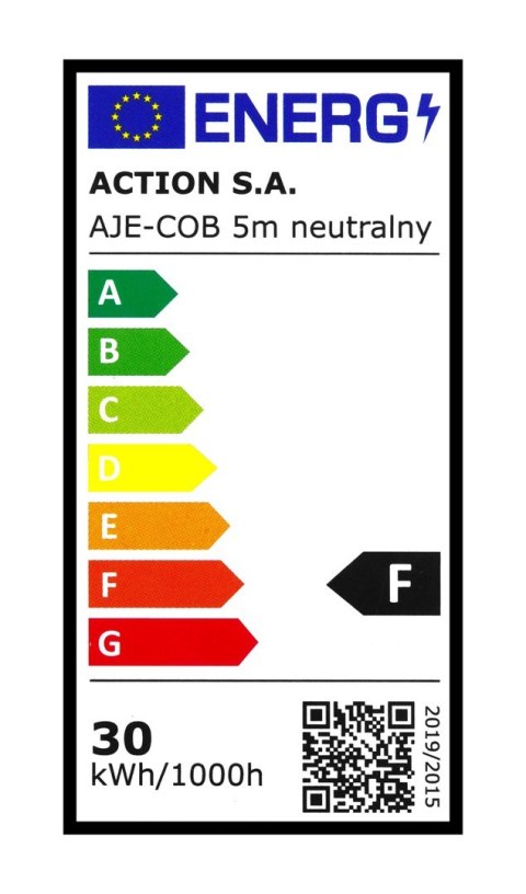 Taśma LED COB 5m barwa neutralna IP20 Taśma LED COB 5m barwa neutralna IP20