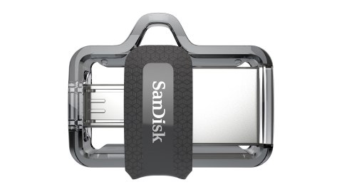 Pendrive SanDisk Ultra Dual Drive M3.0 SDDD3-032G-G46 (32GB; microUSB, USB 3.0; kolor szary)