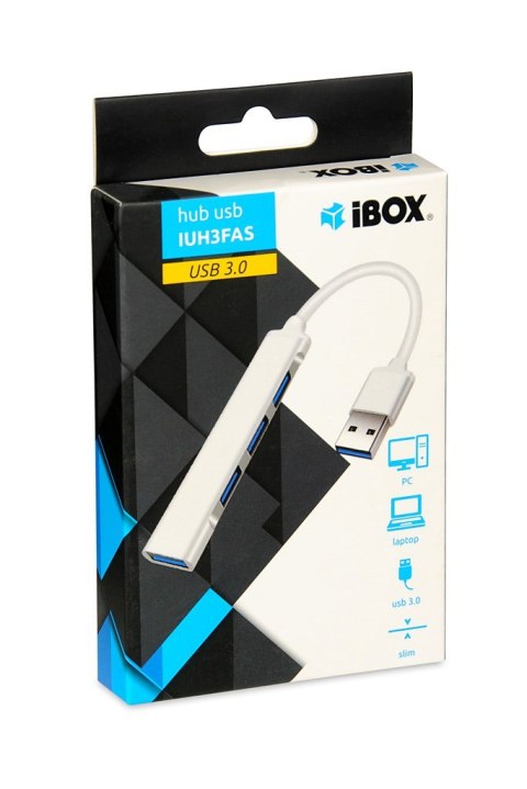HUB I-BOX 4-PORTOWY USB3.0 + USB 2.0, SLIM HUB I-BOX 4-PORTOWY USB3.0 + USB 2.0, SLIM