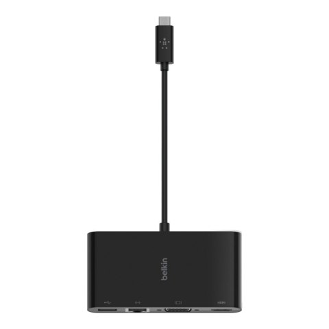 Hub Belkin USB-C Multimedia Adapter 4-in-1 Core Hub 1x4k HDMI/1xVGA/1xUSB-A/1xRJ45 Gigabit Black Hub Belkin USB-C Multimedia Adapter 4-in-1 Core Hub 1x4k HDMI/1xVGA/1xUSB-A/1xRJ45 Gigabit Black