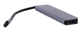 UNITEK HUB USB-C 7W1, HDMI 4K, PD 100W, 5GBPS, ALU