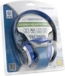 Słuchawki Esperanza Techno EH145B (kolor niebieski) Słuchawki Esperanza Techno EH145B (kolor niebieski)