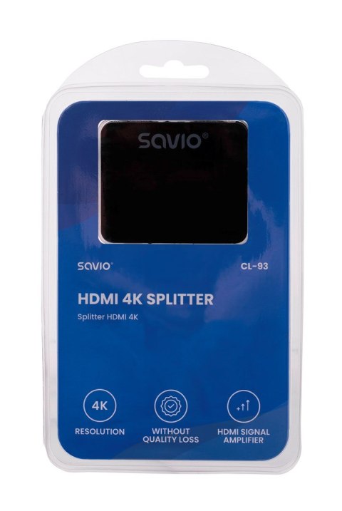 Splitter SAVIO CL-93 (HDMI, Micro USB; 2x HDMI)