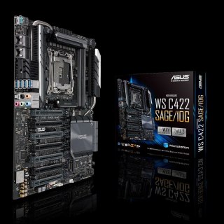 ASUS WS C422 SAGE/10G, Intel C422, 1x Intel Socket 2066, 8x DDR4 2666 RDIMM/LRDIMM, 7 x PCIe 3.0, VIDIA 4-Way SLI/AMD 4-Way Cros