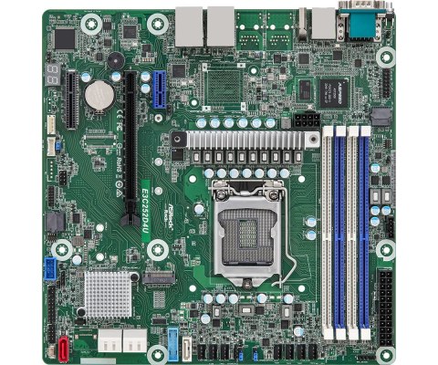 Płyta główna ASRock E3C252D4U 1x LGA1200 Intel Xeon E-23XX C252 (4xDIMM, SATA, 1xM.2, 2x1GbE, IPMI) Płyta główna ASRock E3C252D4U 1x LGA1200 Intel Xeon E-23XX C252 (4xDIMM, SATA, 1xM.2, 2x1GbE, IPMI)