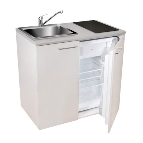 Minikuchnia zestaw AGD 4w1 MPM SMK-03 płyta indukcyjna, lodówka, szafka i zlew inox Minikuchnia zestaw AGD 4w1 MPM SMK-03 płyta indukcyjna, lodówka, szafka i zlew inox