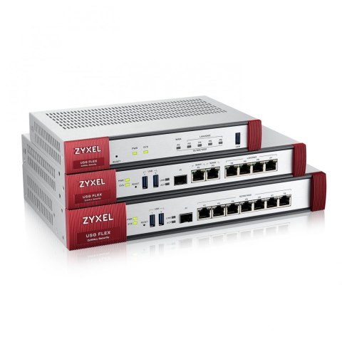 Firewall Zyxel USGFLEX100 1xWAN 4xLAN SPI firewall: 900 Mbps Max. IPsec VPN: 50 Firewall Zyxel USGFLEX100 1xWAN 4xLAN SPI firewall: 900 Mbps Max. IPsec VPN: 50